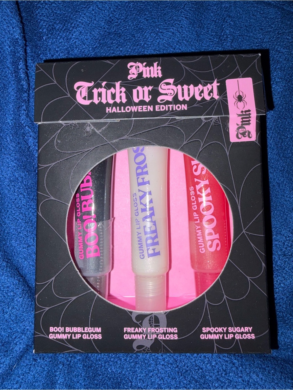 Victoria’s Secrets Pink Trick or Sweet Halloween Edition Gummy Lip Gloss Trio